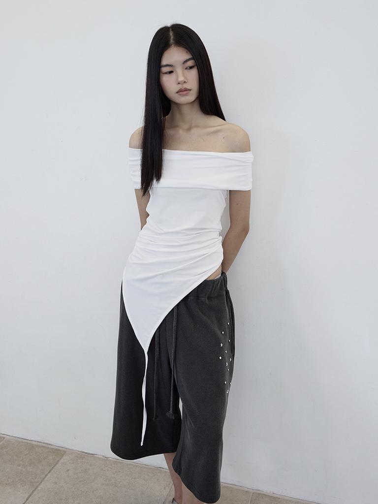 Deoenel Pig Rivet Pants - [Black]