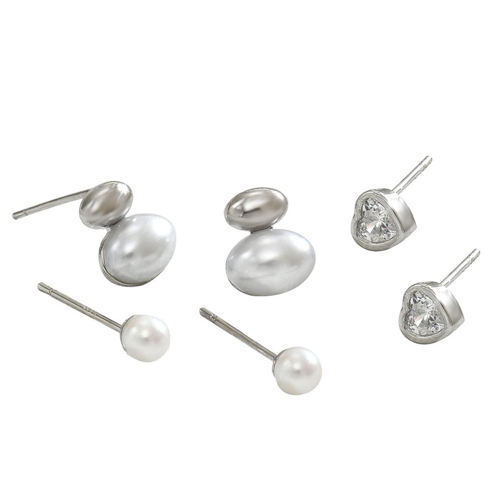 Серьги-гвоздики Mori sweet Pearl женские маленькие свежие инкрустированные циркониевые серьги темпераментный дизайн серьги