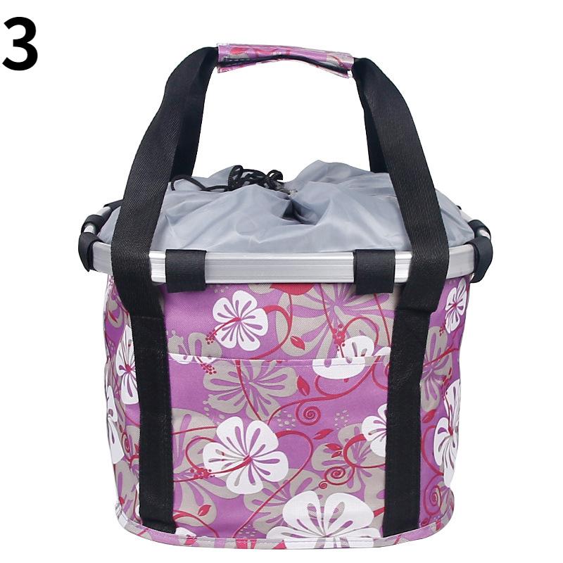 Складная передняя сумка для велосипеда, водонепроницаемая корзина на руль велосипеда, велосипедная передняя рама, аксессуары для велосипеда, велосипедные корзины, 1 шт.