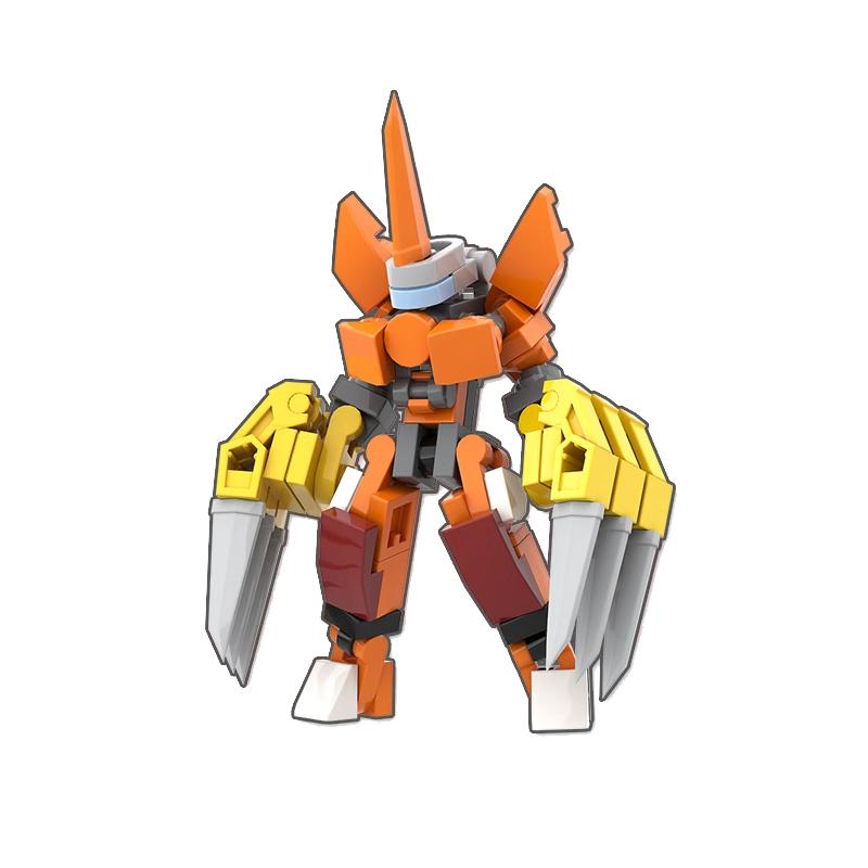 Экзоскелет меха строительные блоки мелкие частицы миниатюрный боевой робот сборная модель мальчики и девочки подарок детская игрушка