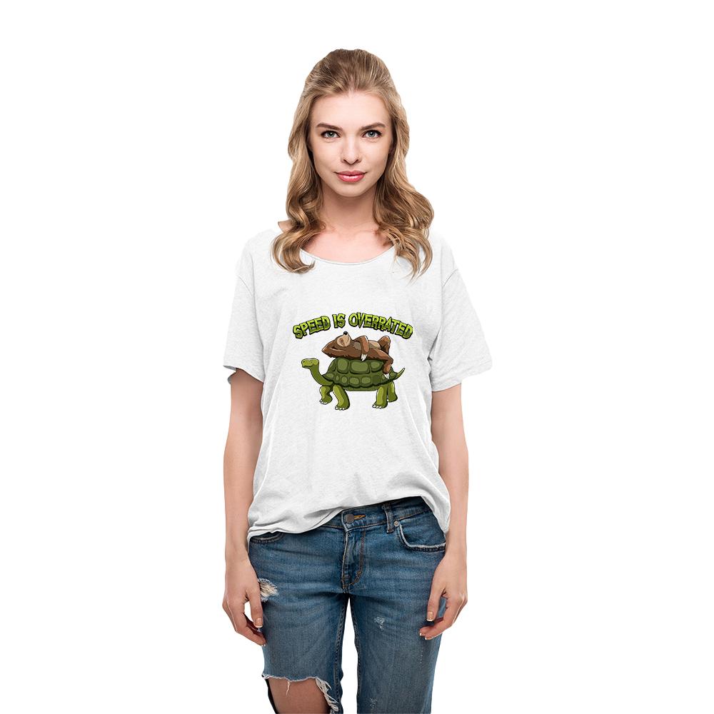 Tortoise And Sloth Cartoon Womens Tshirt Funny Summer Urbano Casual Tops Ropa Tumblr Mujer New