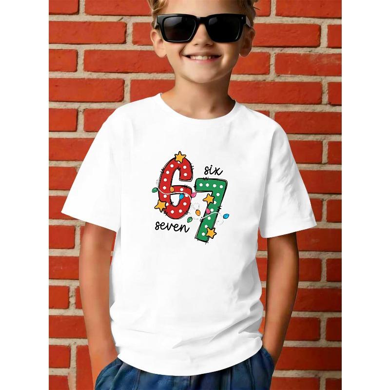 European sizes 67 Seven Digital Boys' T-Shirt, Happy Valentine'S Day, a Perfect Gift for Valentine'S Day