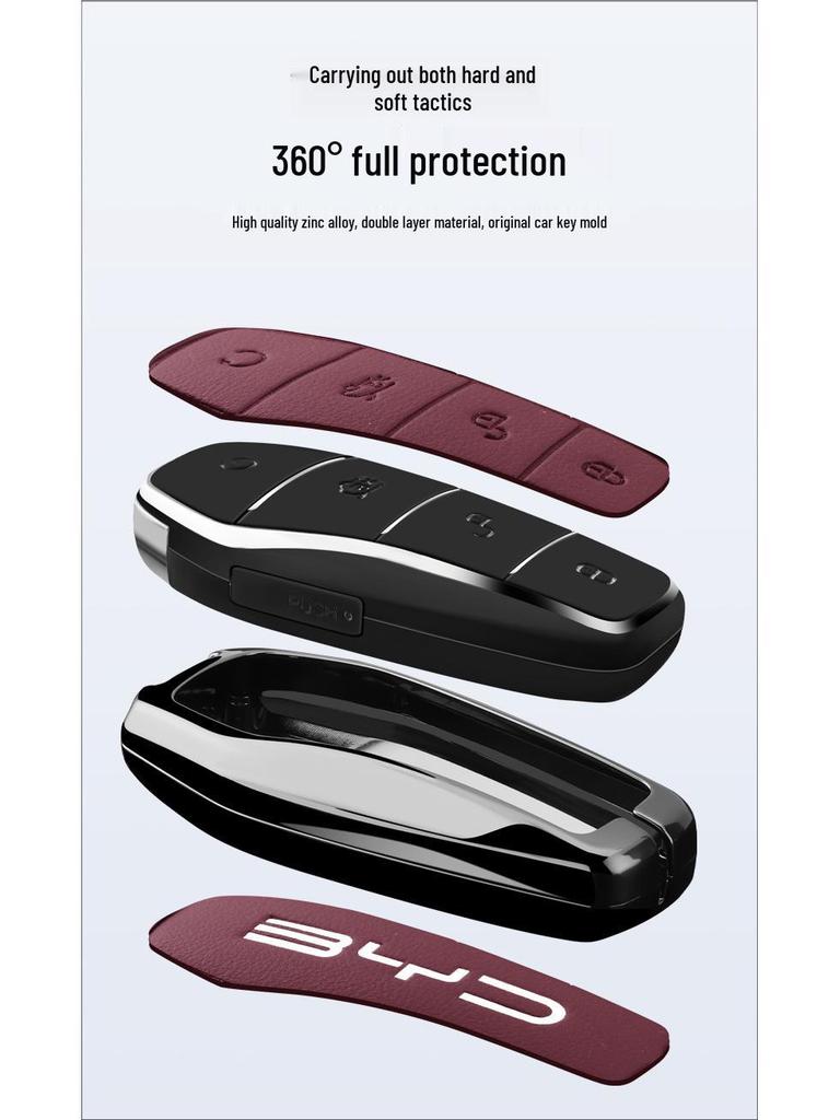 Dolphin Key Case for BYD Cars: Tang, Song, Han EV, Yuan Pro, Destroyer 05