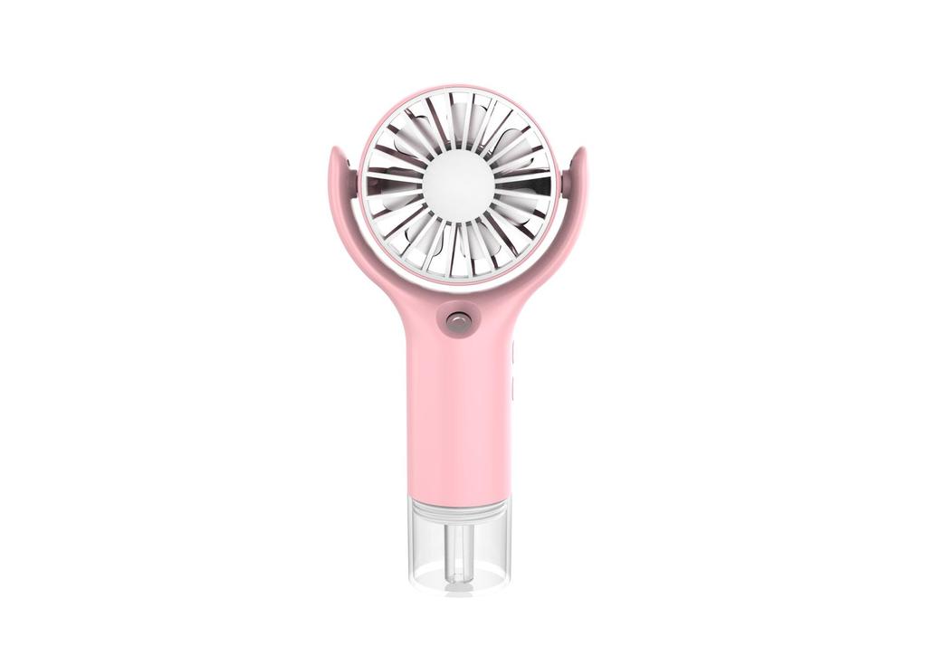 Portable Foldable Mini Fan with USB & Spray Function for Student Dorms