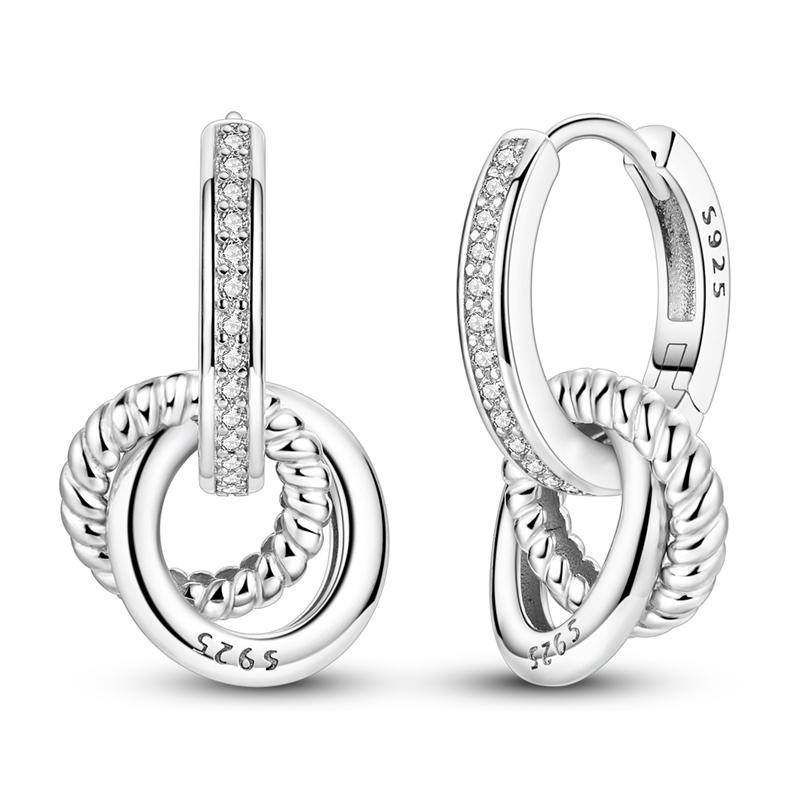 Серьги из серебра 925 пробы, разноцветные серьги с овальными драгоценными камнями, серьги-кольца с подвесками для женщин, большие круглые модные серебряные украшения