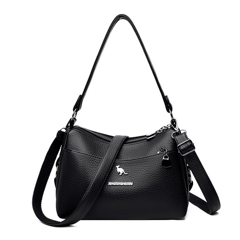 Женская сумка через плечо из ПУ большой вместимости