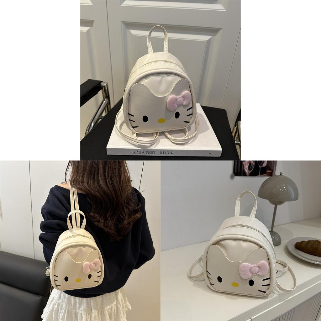 Hello Kitty Trendy Small Backpack With Polyester Lining And Inner Phone Pocket