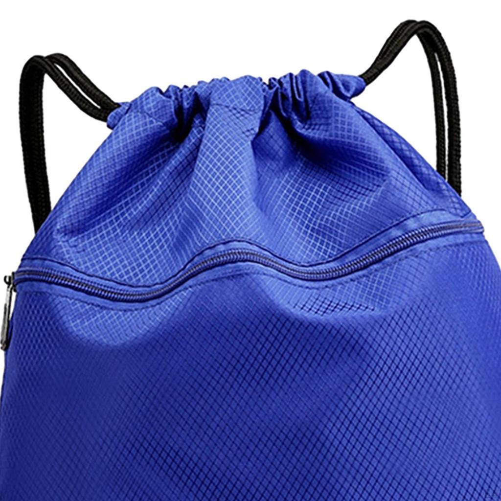 Drawstring Backpack Draw String Bag Tear Resistant Foldable Rucksack for Men Women Basketball Soccer