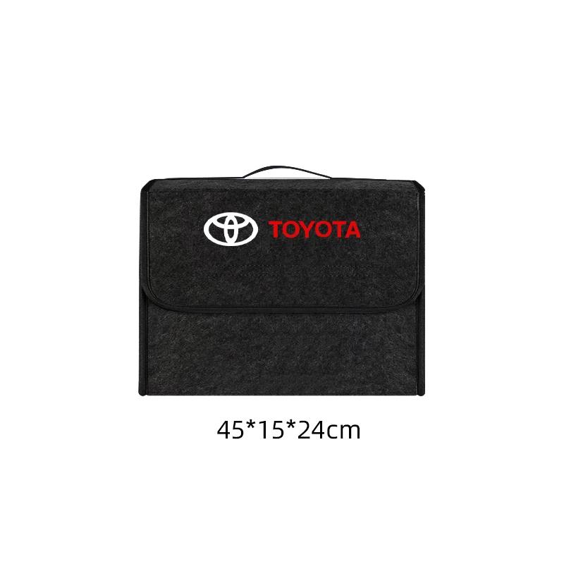 YQMN5 Car interior sticker Car Trunk Storage Box Foldable Felt Organizer Stowing Tidying Box For Toyota Corolla Camry rav4 Yaris hilux
