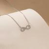 Usmobi Ring Pendant Necklace, Micro-Inlaid Zircon Neck Chain, Daily Exquisite Jewelry.