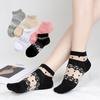 5 Pairs of Women's Summer Thin Cute with Transparent Boat Socks