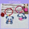 Cute Panda Acrylic Keychain With Bamboo Design Stylish Accessories For Bags And Keys