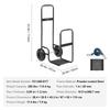 Firewood Log Cart, 113.4 kg Load Capacity, Outdoor and Indoor Wood Rack Storage Mover with Pneumatic Rubber Wheels, Heavy Duty Steel Dolly Hauler,