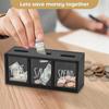 Wall-Mount Design Coin Piggy Bank Clearly Visualized Money Container Durable Saving Money Jar  Home
