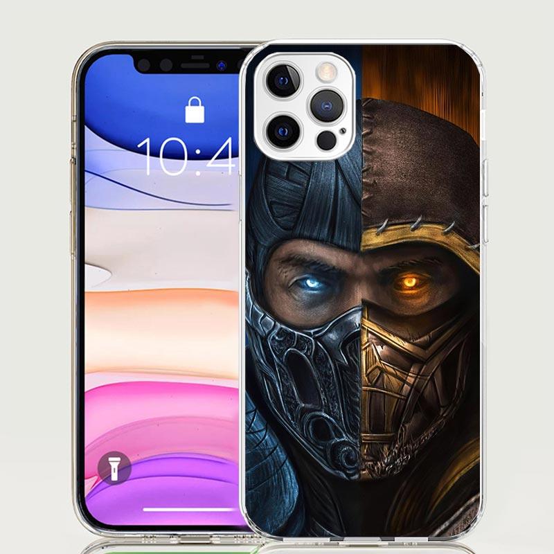 Mortal Kombat Phone Case for Apple iPhone 17 Air 16 15 Plus 14 + 13 Mini 12 11 Pro Max 7 8 SE 16Max Soft Shell Cover Coque 16 15