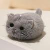 Stuffed Animals Black Cat Plush Keychain Fluffy Grey Cat Plush Dolls  Kids Toy
