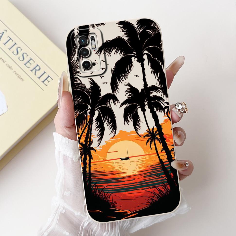 For Xiaomi Redmi Note 10 5G Case 6.5" Colorful Flowers Cartoon Painted Cover Soft Phone Case For Redmi Note 10 Note10 5G Bumper
