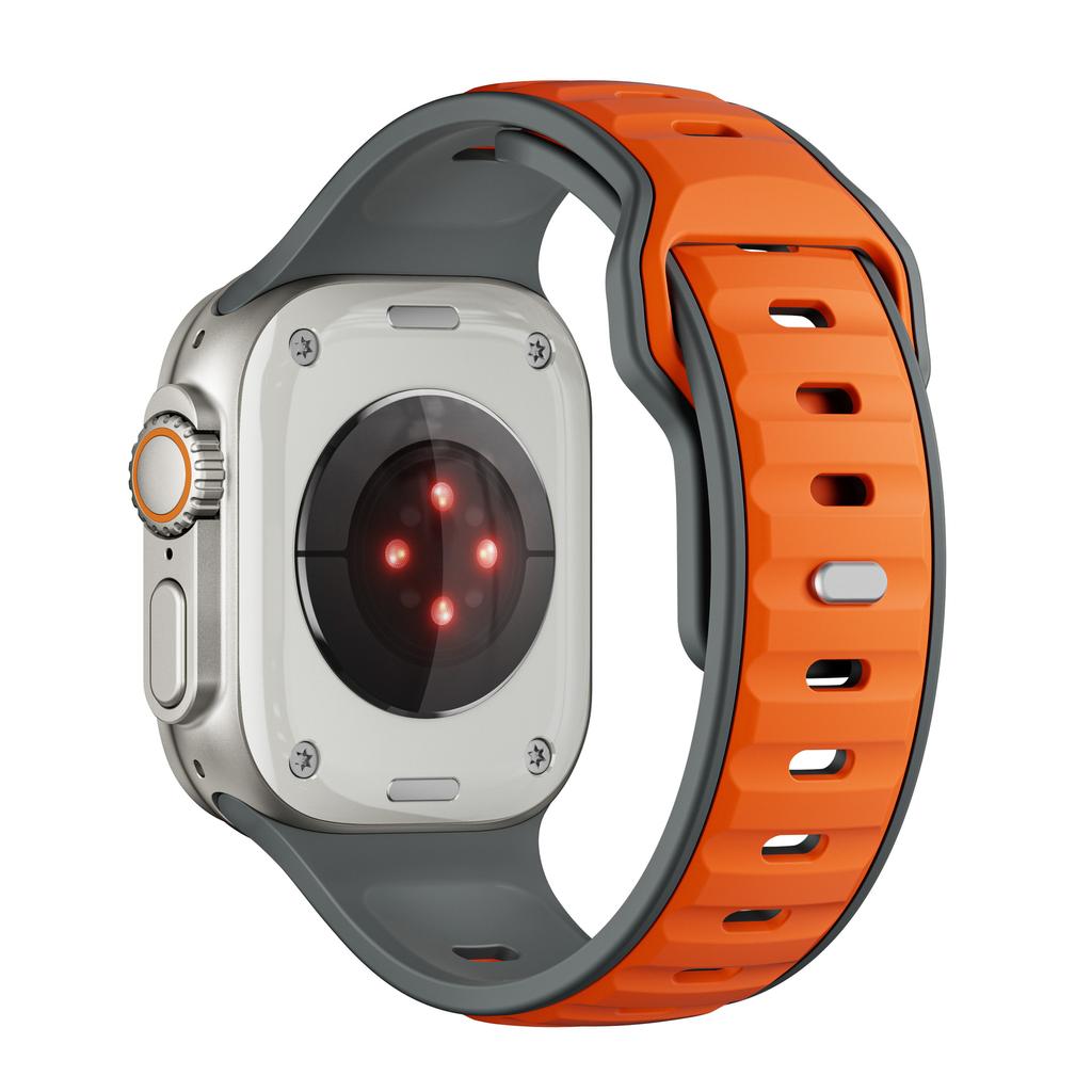 Силиконовый ремешок для Apple Watch Series 10 46 мм 42 мм 41 мм 45 мм 44 мм 40 мм Ultra 2 49 мм спортивный дышащий ремешок для Iwatch Series 10 9 8 7