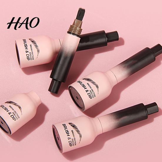Brow Makeup Pencil Eyebrow Angled Brush Waterproof Long Lasting Smudge-proof Dip Hair Strokes Fine Tip Pen Quick Drying Natural Tint Dye