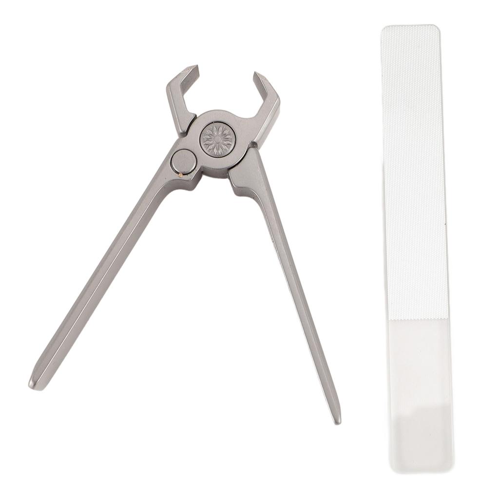 Кусачки для ногтей с большим отверстием, кусачки для ногтей из нержавеющей стали, портативные кусачки для ногтей с пилочкой для толстых ногтей