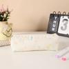 Cute Floral Print Pen Bag Large Capacity Multifunctional Stationery Bag Stationery Organizer Students