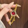 Stylish Small Dial Women'S Bracelet Watch, Roman Numeral Quartz Watch For Women, Elegant Ladies' Wristwatch, Women'S Watch.