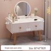 Bay Window Vanity: Floor-Standing Makeup Dressing Table for Small Bedrooms.