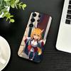 Полезная Лиса Сенко-сан Сенко Чехол для Телефона Для Samsung S26,S25,S24,S23,S22,S21,S20,Ultra,Plus,FE Черный Мягкий Чехол