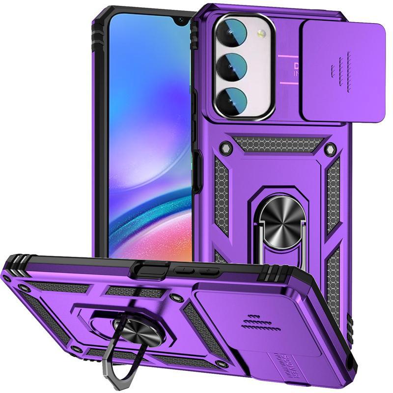 Противоударный защитный чехол для слайд-камеры для Samsung Galaxy A54 A05S A04S A14 A53 S22 S23 S24 Xiaomi Redmi Note 12 11 iPhone 15 14 13 12 Pro Max Ring Cover