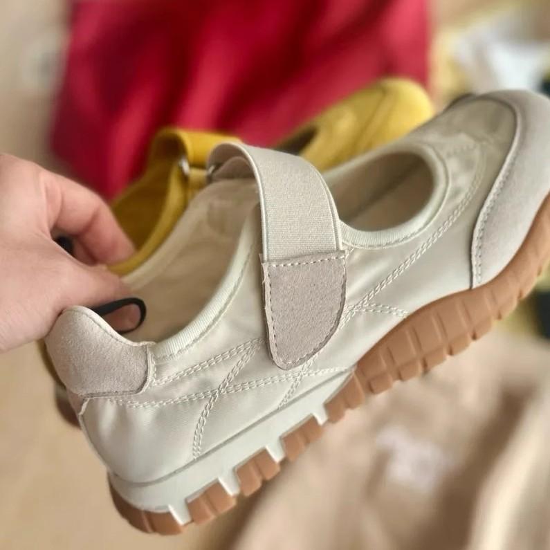 Кожаные туфли Мэри Джейн на платформе, женские туфли на липучке, лето 2025, новая спортивная и повседневная обувь, универсальные туфли на плоской подошве