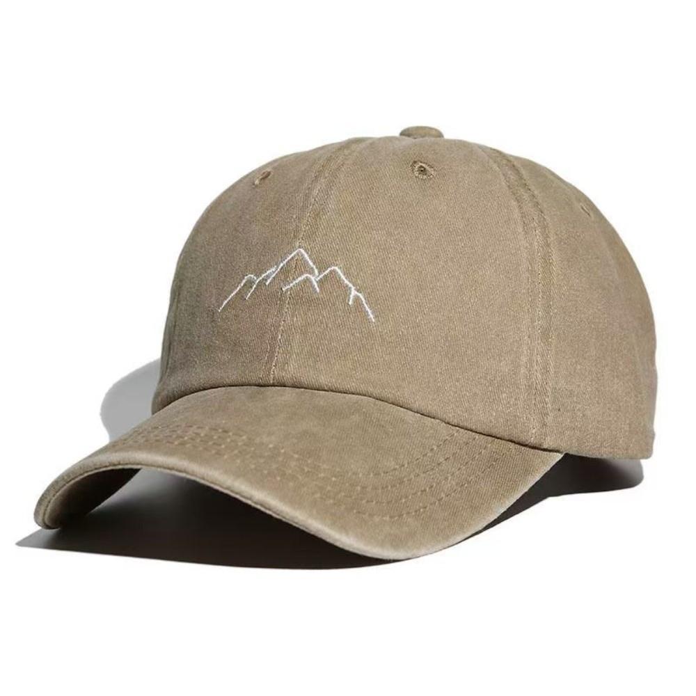 Adjustable Baseball Caps Mountain Embroidery Sun Headwear Vintage Trucker Hat Summer
