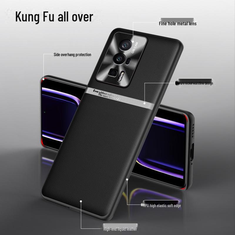 Защитный чехол для телефона Redmi K60 Pro из жидкой кожи: Противоударный и грязеотталкивающий; Возможна доставка поштучно.