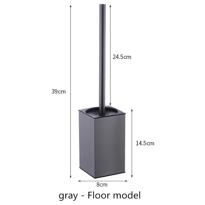Черный держатель для ершика для унитаза из нержавеющей стали с настенным креплением для ершика для унитаза Доступно в различных цветах