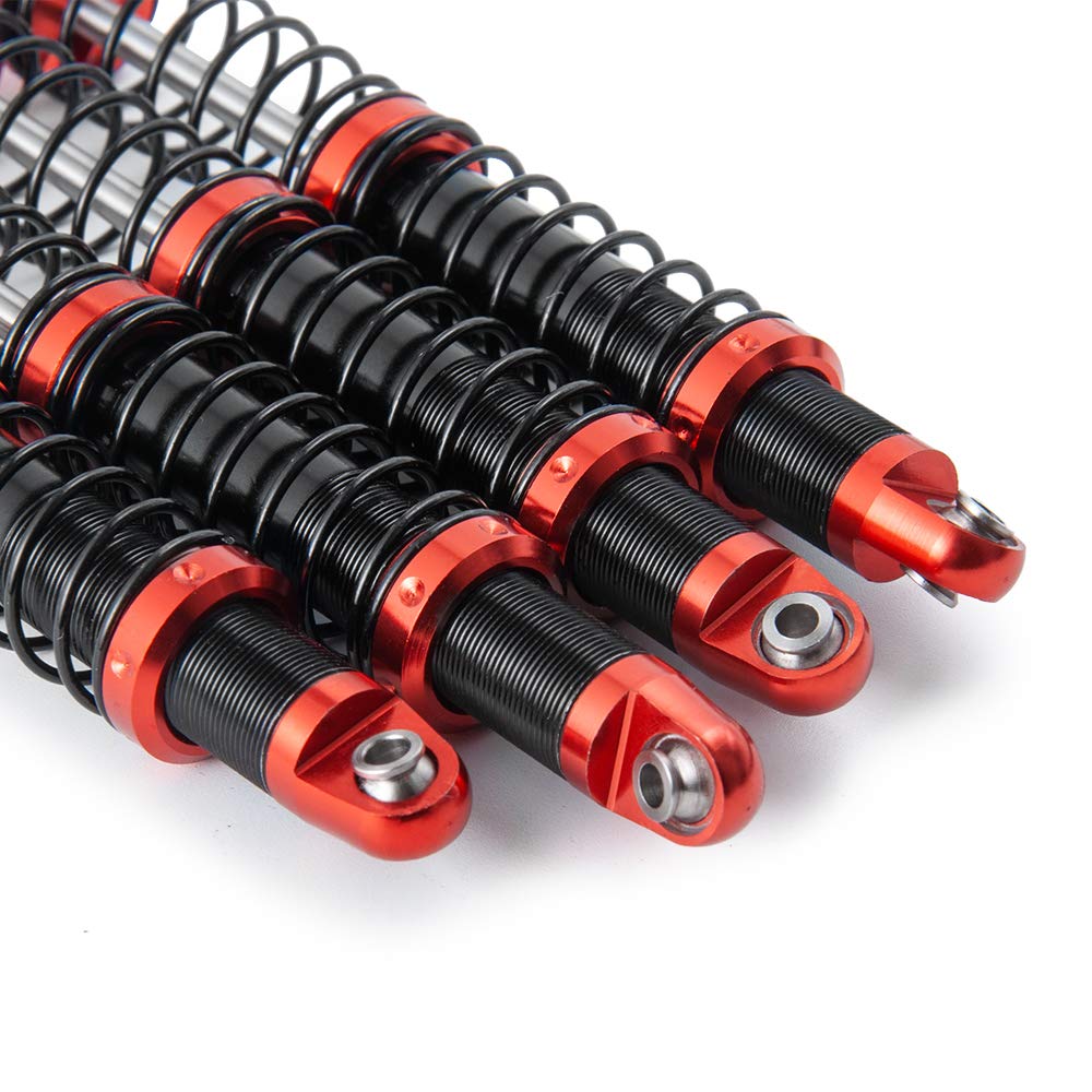 Four Aluminum Shock Absorbers, IR Racing YR Shocks for SCX10 (90046) for RC Crawler Cars (95mm)