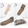 Ladies Women Crystal Rhinestone Glass Silk Elastic Ankle Socks Transparent Mesh Sock Short Socks
