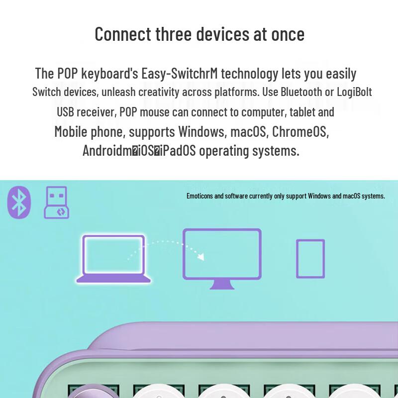 Logitech POP KEYS Wireless Mechanical Keyboard