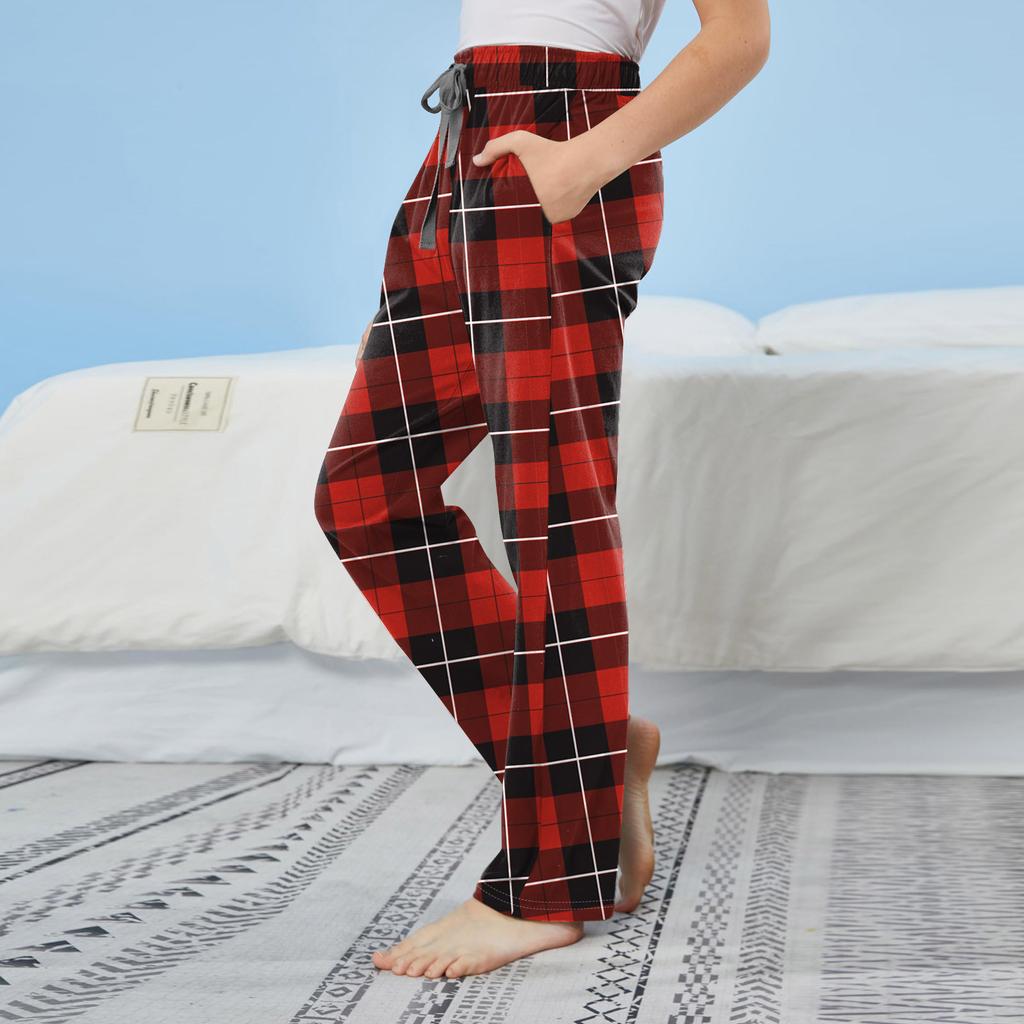 Детские хлопковые пижамные штаны с карманами