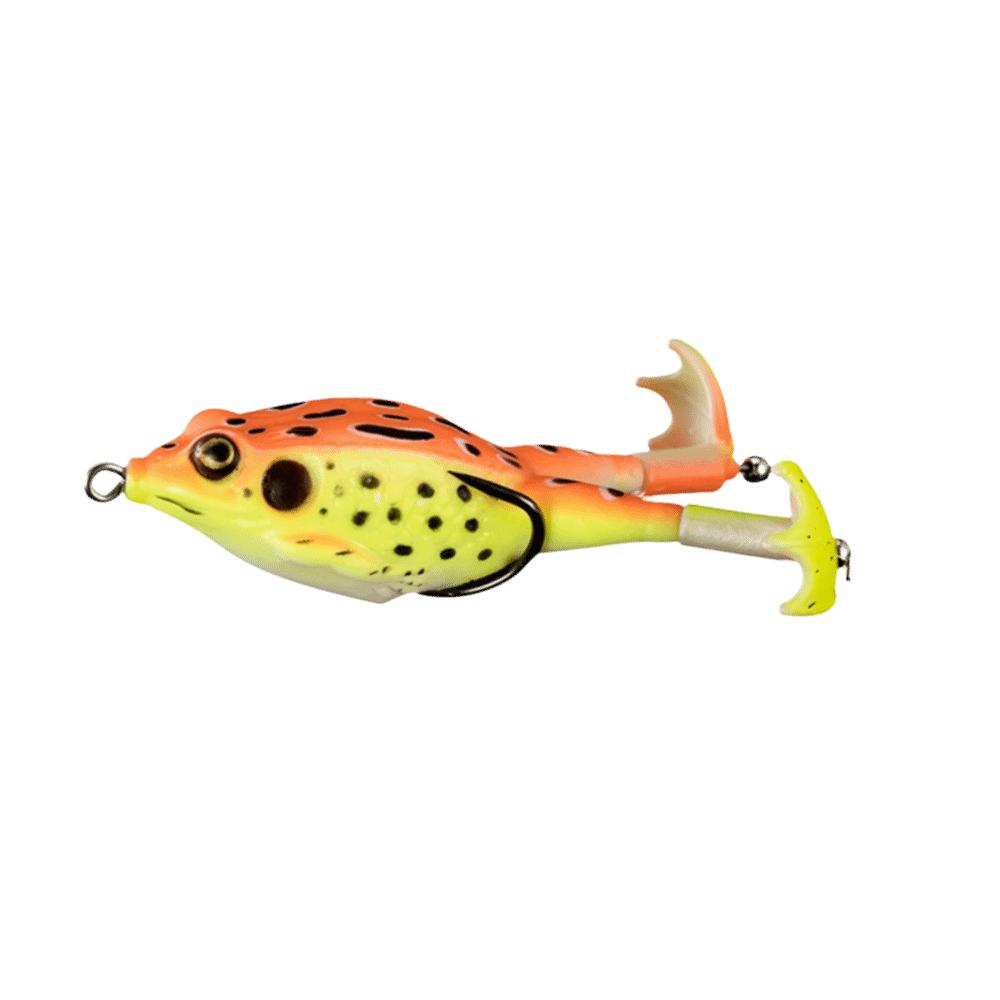 Double Propellers Frog Lure Rotating Tail Soft Frog Lure Artificial Bait Freshwater Fishing