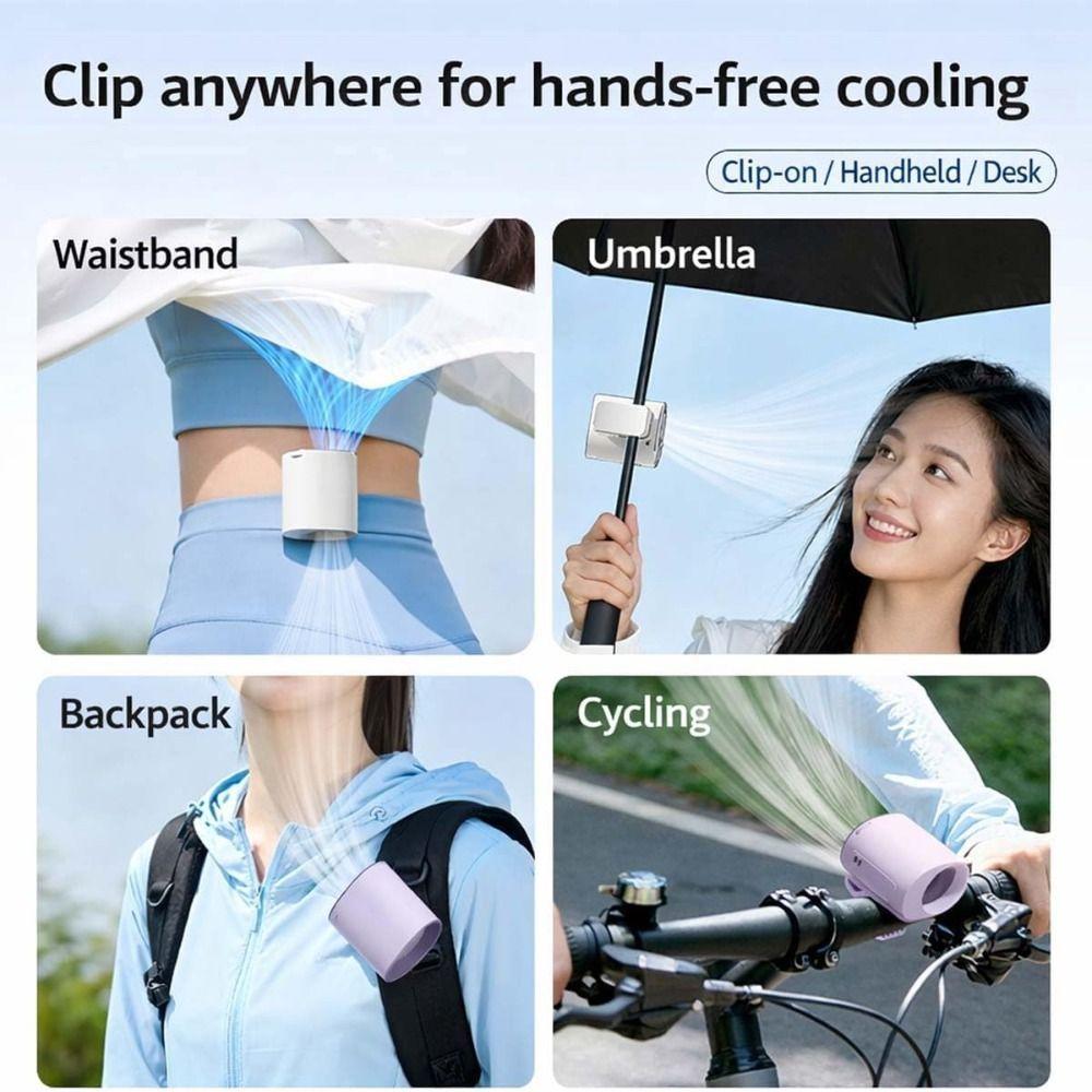 LED Display Car Clip on Air Conditioner 199 Speeds Adjustable 360° Rotation Silent Mini Cooling Fan Wide Clamp