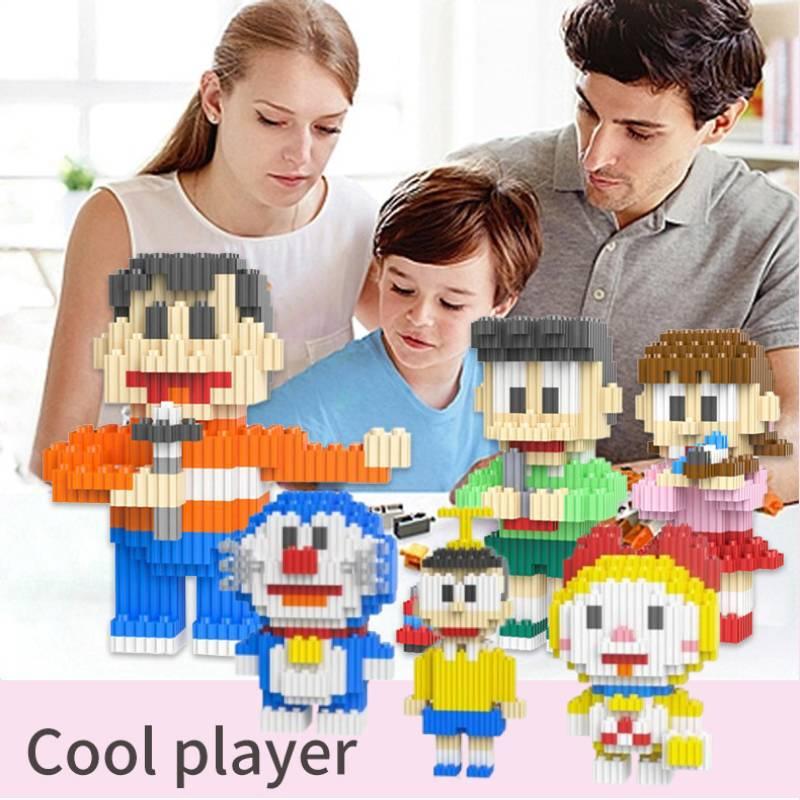 Оптовый набор игрушек, совместимых с Лего строительных блоков Дораэмон большого размера