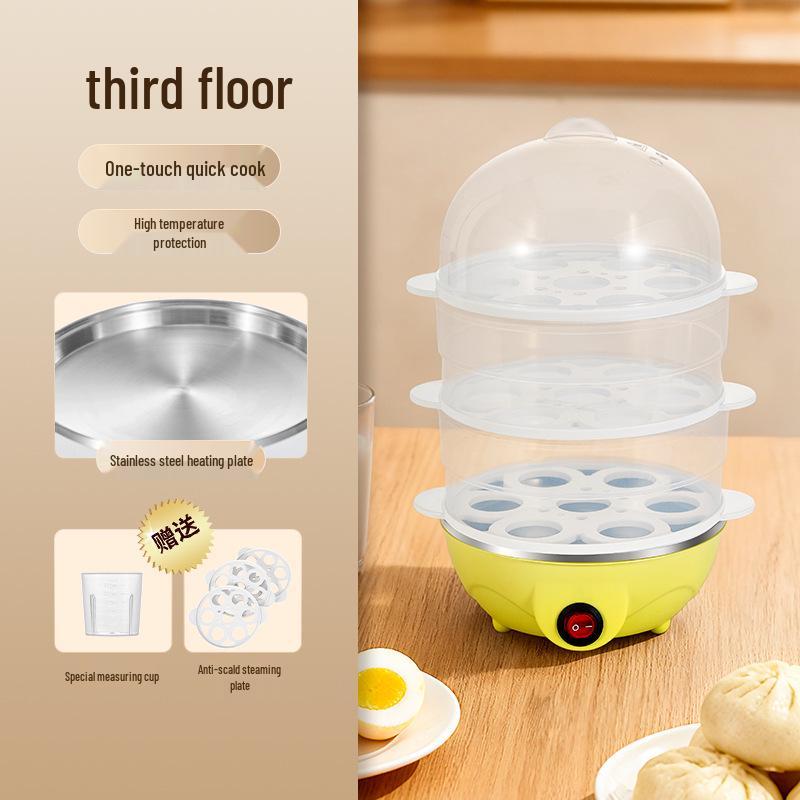Automatic Egg Cooker: Multifunctional Steamer with Auto Power-Off for Perfect Breakfast Eggs