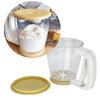Plastic Semi-Automatic Flour Sifter Hand-held Cup Flour Sifter Strainer Powder Mesh Sieve Baking Supplies Tools with Lid