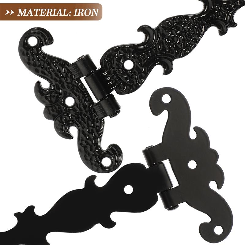 2 шт. Сверхпрочные петли для ворот, складных дверей, петли для сарая, сверхпрочные петли для деревянных ворот, ретро, для улицы, для амбарных дверей, складных дверей