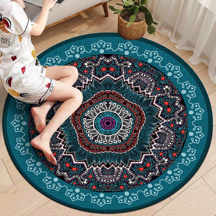 WTEMPO Ретро элегантные мягкие нескользящие круглые ковры коврики для стульев в спальне коврики для диванов в гостиной коврики для домашнего кабинета