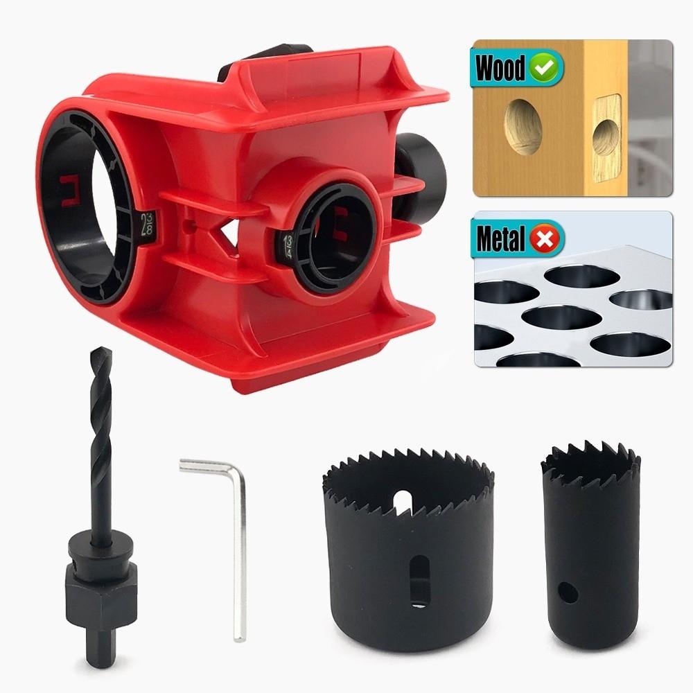 Yellow/Blue/Red/Orange Ball Lock Hole Opener Woodworking Hole Saw Tool  Only for Wood Door