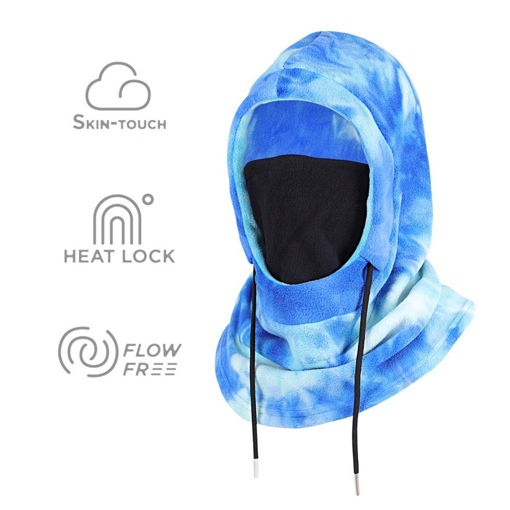 Лыжная маска для мужчин и женщин, зимняя Балаклава, теплая ветрозащитная маска для лица, флисовый капюшон, полный головной убор, шарф, утеплитель для шеи