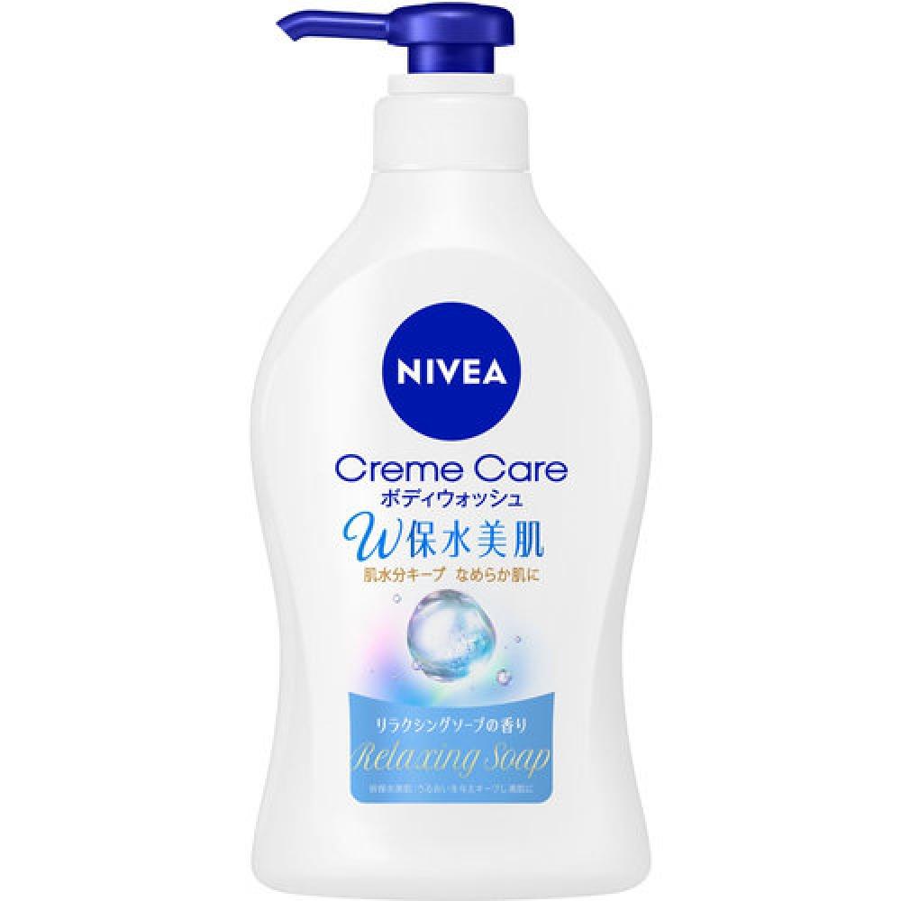 Nivea Cream Care Body Wash W Water Retaining Beautiful Skin Relaxing Soap Fragrance Pump 470ml