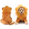 Benepaw Cozy Lion Dog Hoodie Cosplay Dress Up Pet Clothes Winter Cute Cat Puppy Costume For Halloween Party French Bulldog