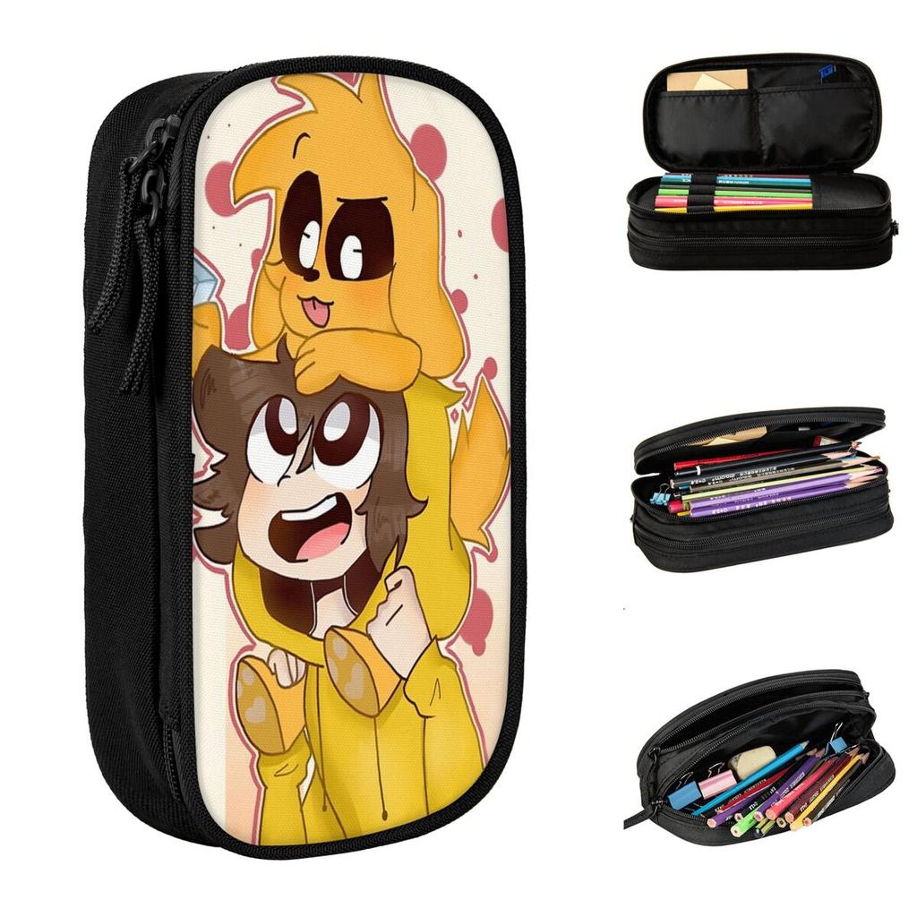 Mikecracked Pencil Case Large Pencil Box Girls Boys Double Layer Kawaii School Pencil Cases Design Stationery