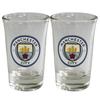 Manchester City FC Shot Glass Set (Pack Of 2)